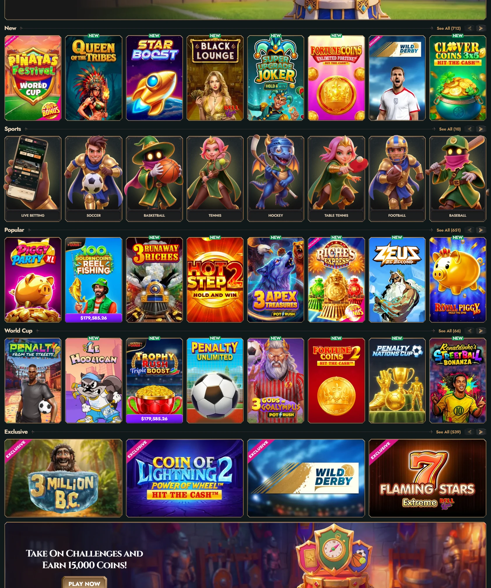 Herospin casino slots and games catalog